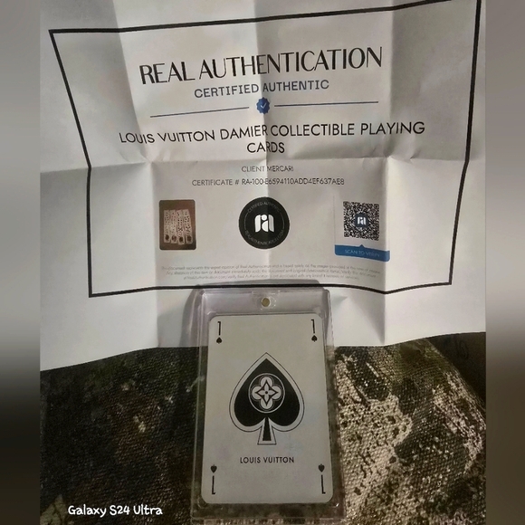 LOUIS VUITTON DAMIER Ace of Spade ♠️ New in case w/ COA
